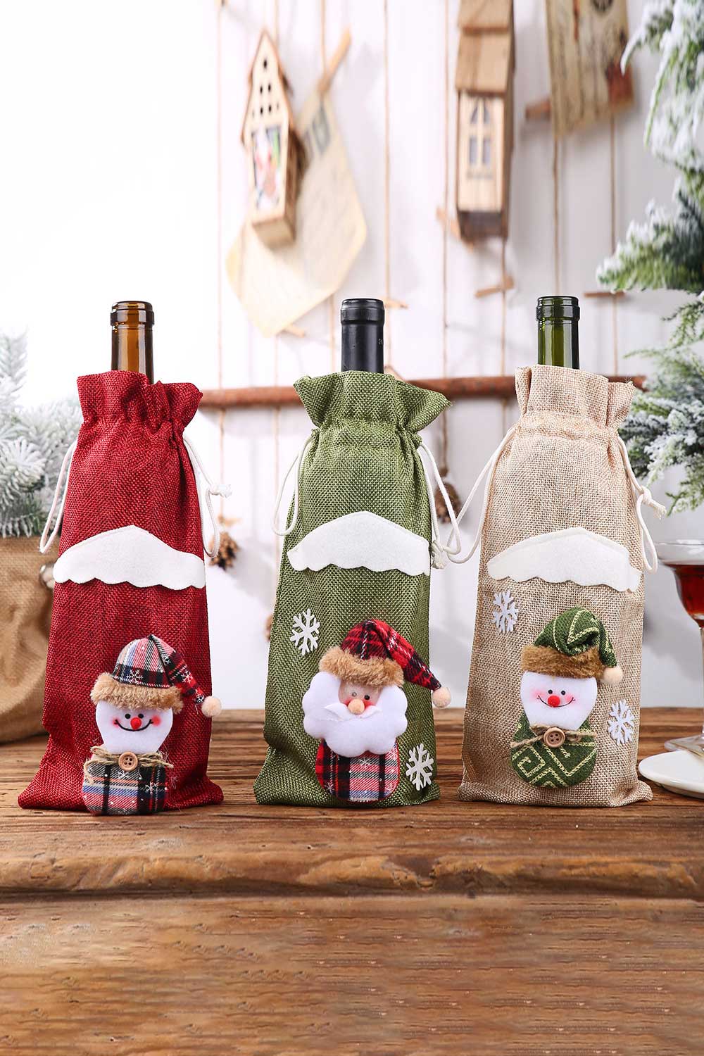 4-PACK CHRISTMAS GNOME BOTTLE COVER-Thriftique Marketplace