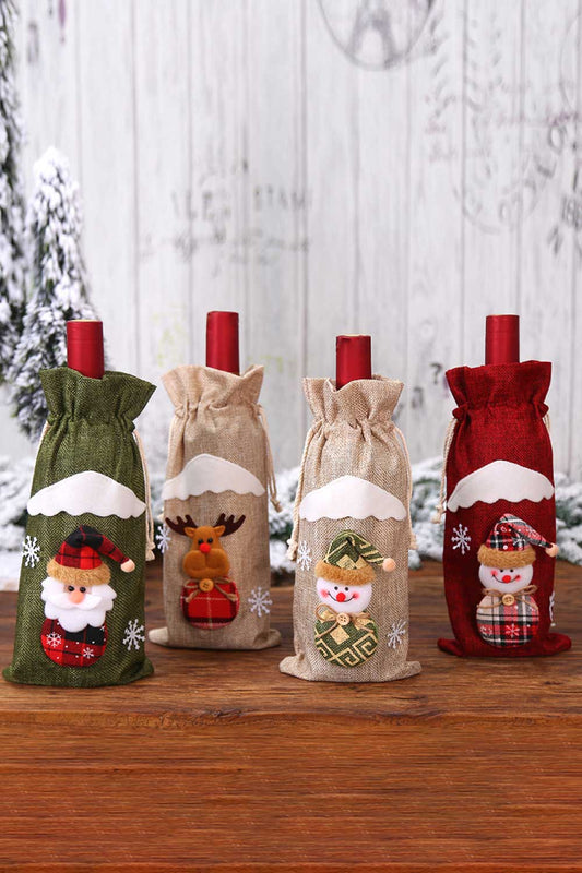 4-PACK CHRISTMAS GNOME BOTTLE COVER-Thriftique Marketplace