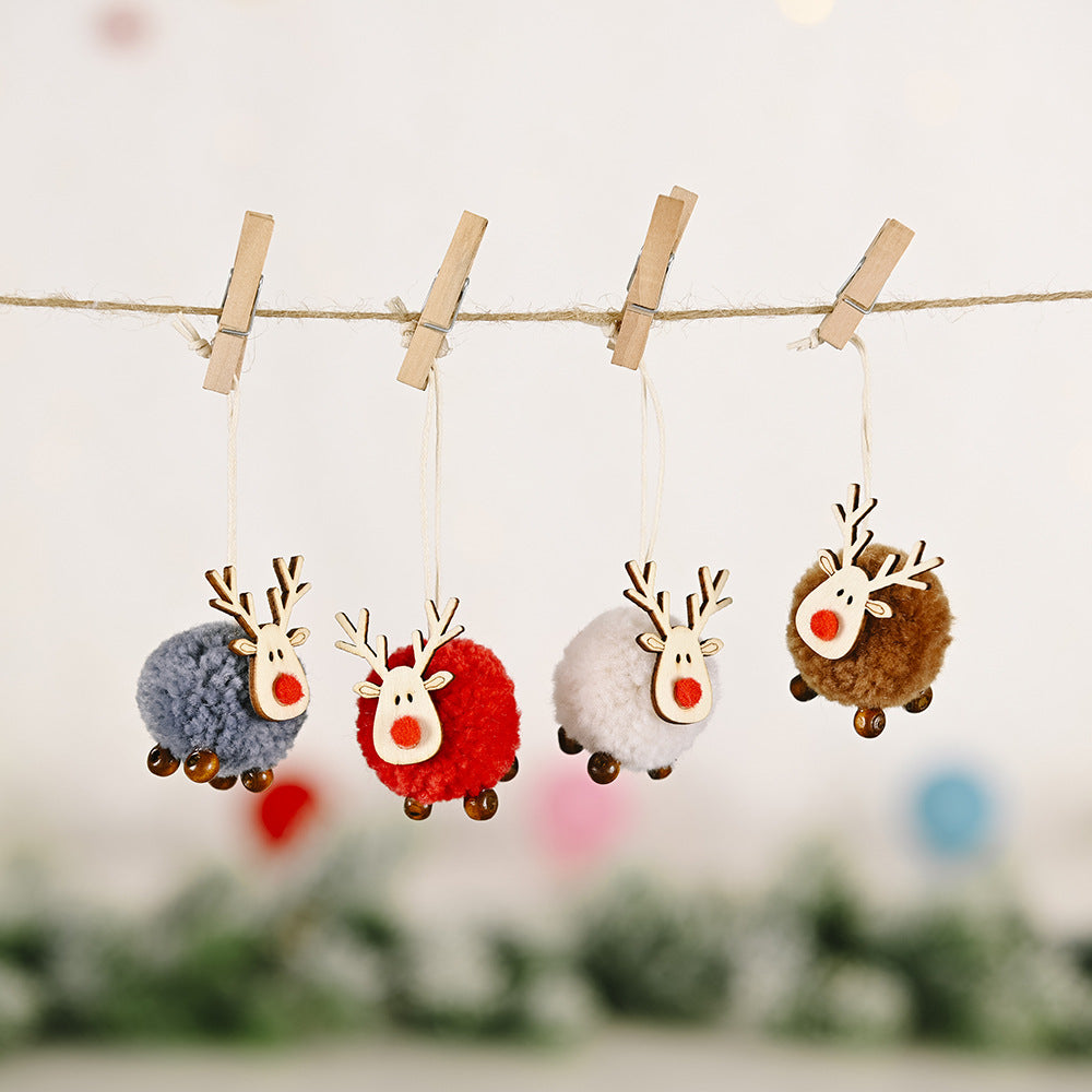 4-PIECE REINDEER HANGING WIDGETS-Thriftique Marketplace