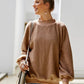 IVY LANE MOCK NECK DROPPED SHOULDER SWEATSHIRT
