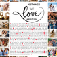 40 Things We Love About You – 40th Birthday Custom Wall Art Template