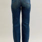 JUDY BLUE FULL SIZE SEAM DETAIL STRAIGHT LEG JEANS PLUS SIZE