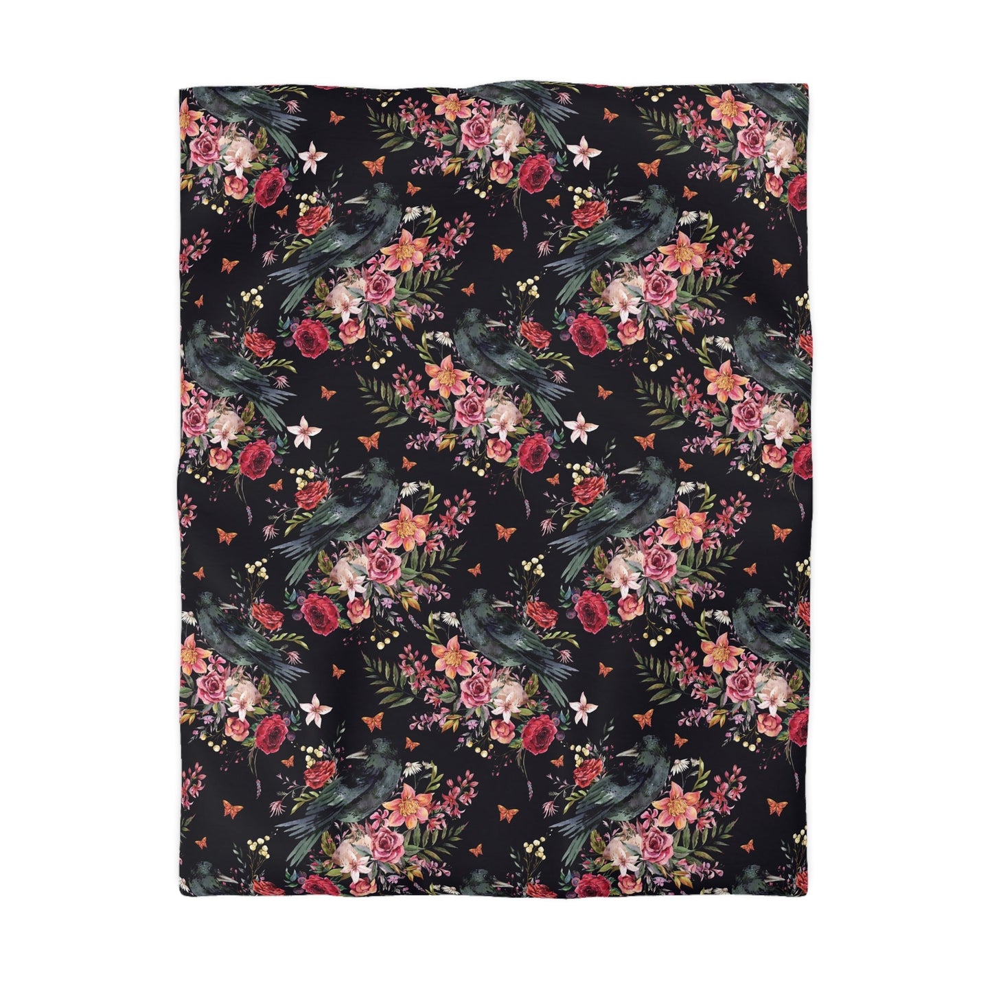 THE RAVEN OF THE WOOD MICROFIBER DUVET COVER