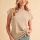 AEMI+CO ROUND NECK SHORT SLEEVE T-SHIRT