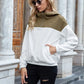 IVY LANE POCKETED COLOR BLOCK QUARTER ZIP HOODIE