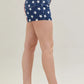 JUDY BLUE FULL SIZE HIGH WAIST AMERICANA FLAG FRAY HEM SHORTS PLUS SIZE