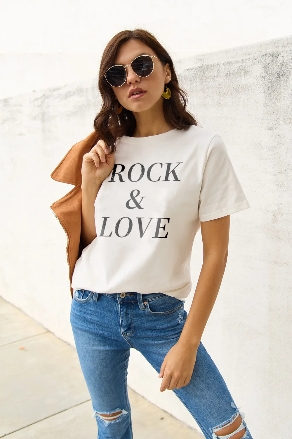 SIMPLY LOVE FULL SIZE ROCK ＆ LOVE SHORT SLEEVE T-SHIRT