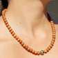 TAHITIAN PEARL SANDALWOOD NECKLACE - ROSELANI
