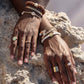 STRETCHY WHITE PEARL SANDALWOOD BRACELET - KAMAHA'O