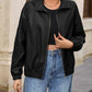IVY LANE ZIP UP DROPPED SHOULDER JACKET