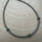4mm Sterling Pearl & Saucer Bead Choker - 14 inch choker - Top Seller
