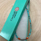 4mm Sterling Pearls, Variscite Turquoise and Spiny Oyster - The Vibrant Choker