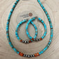 4mm Sterling Pearls, Variscite Turquoise and Spiny Oyster - The Vibrant Choker