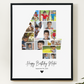 4th Birthday Photo Collage Canva Template – Editable Milestone Poster