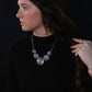 5 Conchos with Faux Turquoise Necklace - 18 inch + 3 inch extender
