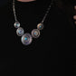 5 Conchos with Faux Turquoise Necklace - 18 inch + 3 inch extender