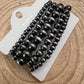 5 for 1 set Faux Sterling Pearl Stretch Bracelet - 7 inch bracelets