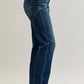 JUDY BLUE FULL SIZE SEAM DETAIL STRAIGHT LEG JEANS PLUS SIZE
