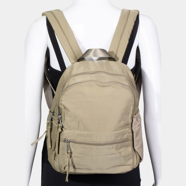 FAME NYLON MULTI POCKET BACKPACK BAG