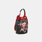 NICOLE LEE USA FLOWER PATTERN ADJUSTABLE STRAP BACKPACK BAG