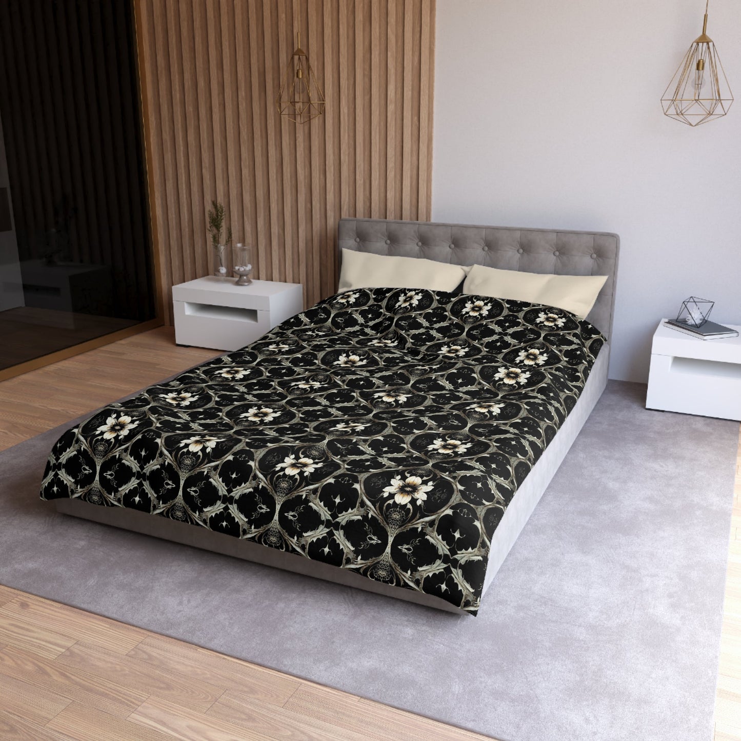 THORN GARDEN MICROFIBER DUVET COVER