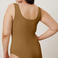 BASIC BAE FULL SIZE SQUARE NECK SLEEVELESS BODYSUIT