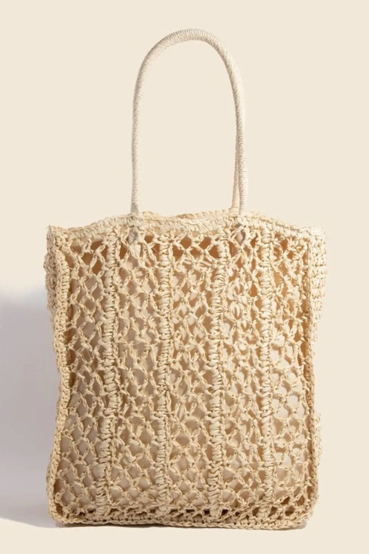 FAME INTRICATE BRAIDED TOTE BAG