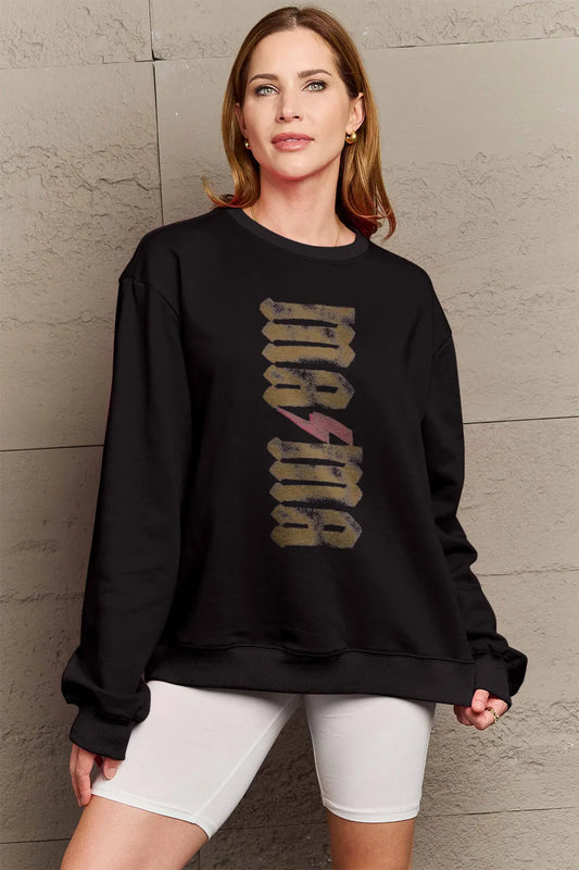 SIMPLY LOVE FULL SIZE MAMA ROUND NECK SWEATSHIRT