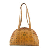MCM Monogram Leather Brown Shoulder Bag #5804