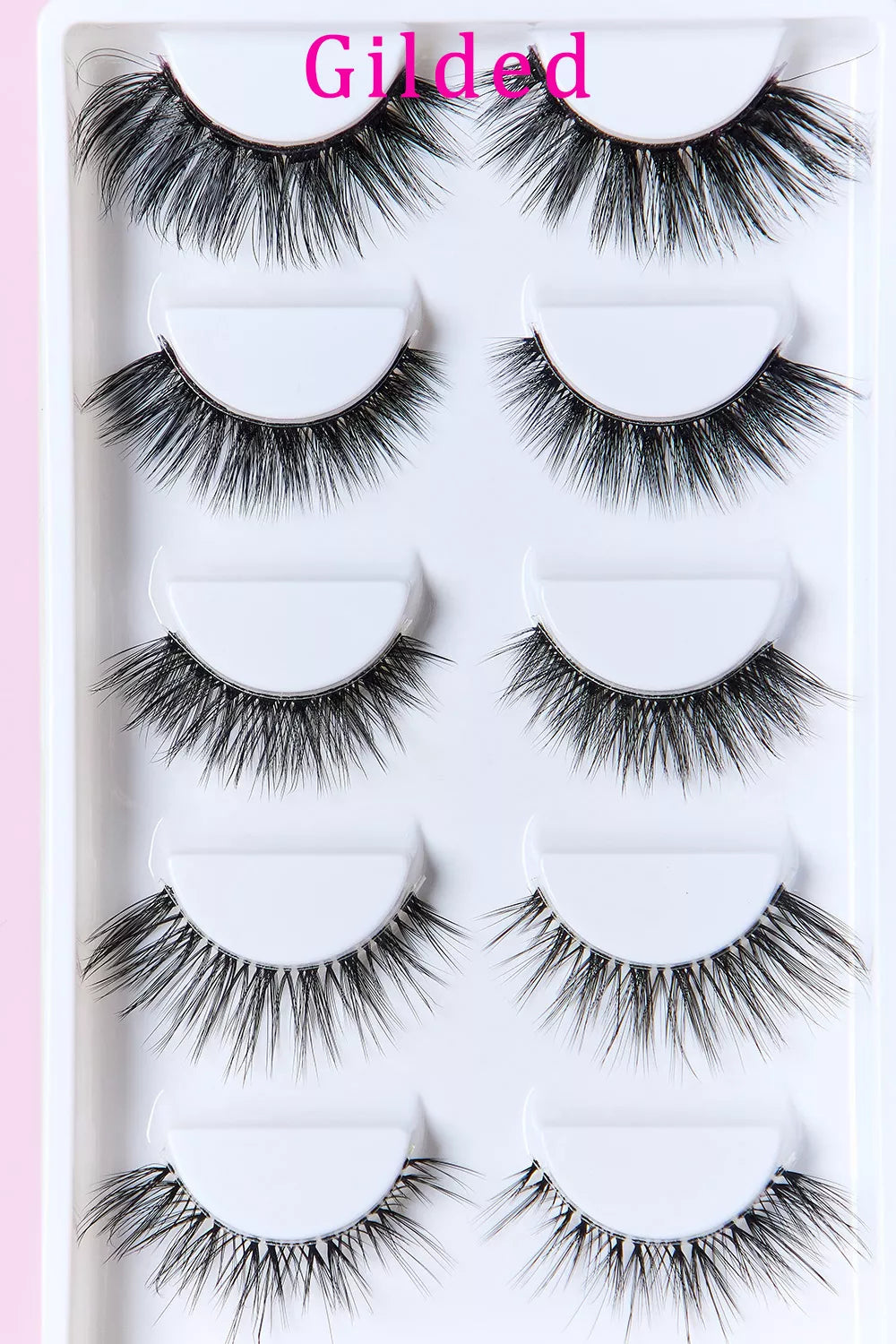 SO PINK BEAUTY FAUX MINK EYELASHES VARIETY PACK 5 PAIRS