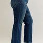 JUDY BLUE FULL SIZE SEAM DETAIL STRAIGHT LEG JEANS PLUS SIZE