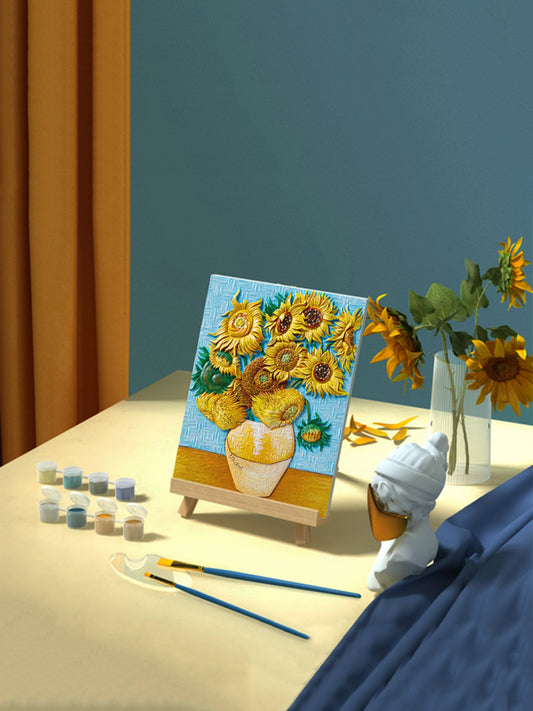 RELIEF VAN GOGH'S SUNFLOWERS DIY 3D OIL PAINTING KIT