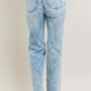 JUDY BLUE FULL SIZE HW MINERAL WASH DESTROY 90'S STRAIGHT JEANS PLUS SIZE