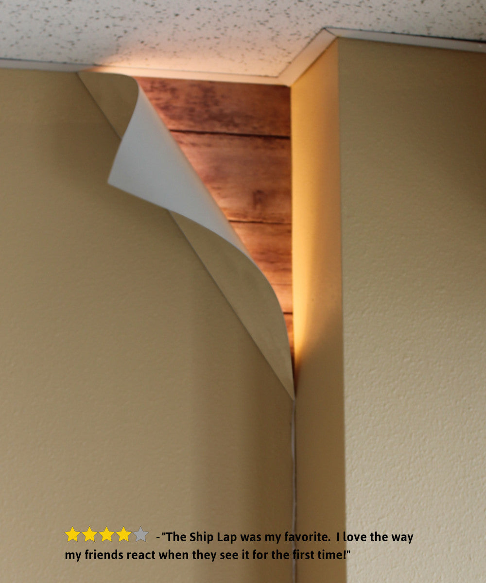 18H BIG REVEAL LED CORNER LIGHT WHITE CURVED METAL