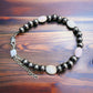 5mm Sterling Pearl and Pink Conch Bracelet
