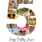5th Birthday Photo Collage Canva Template – Editable Milestone Poster
