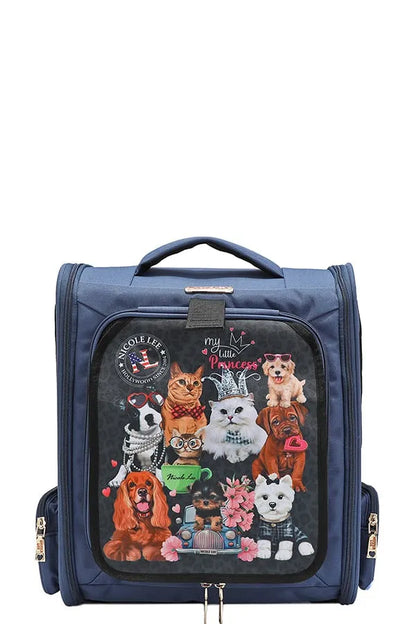NICOLE LEE USA EXPANDABLE PET CARRIER BACKPACK