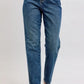 JUDY BLUE FULL SIZE HIGH WAISTED RIGID MAGIC NON-DESTROY STRAIGHT LEG JEANS PLUS SIZE