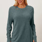 BASIC BAE FULL SIZE RIBBED THUMBHOLE SLEEVE T-SHIRT