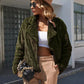 IVY LANE PLUSH OPEN FRONT DROPPED SHOULDER JACKET