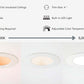 8 PACK - BRILLI 4W COLOR TUNABLE LED CANLESS RECESSED RETROFIT DOWNLIGHT FLUSH MOUNT LIGHT FIXTURE