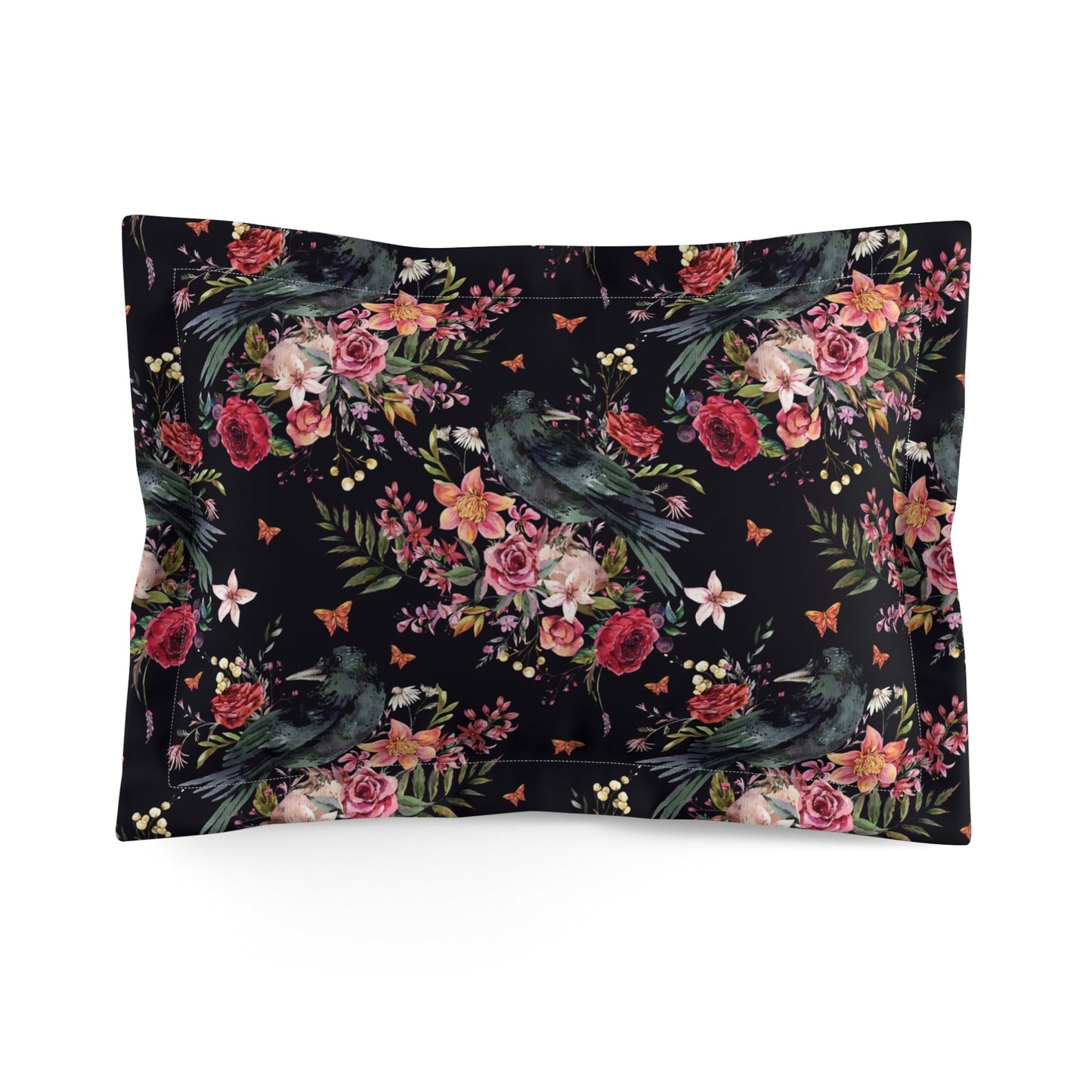 THE RAVEN OF THE WOOD DELUXE MICROFIBER PILLOW SHAM