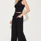 BASIC BAE FULL SIZE RIBBED TANK AND WIDE LEG PANTS SET