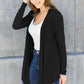 BASIC BAE FULL SIZE OPEN FRONT LONG SLEEVE CARDIGAN