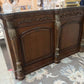 "MARBLE BAR /2 BAR STOOLS (KEY FOR LIQUOR DOOR)"