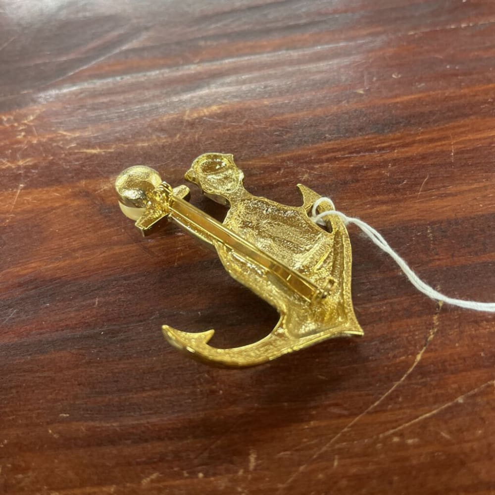 VINTAGE ANCHOR SAILOR BOY BROOCH MJENT