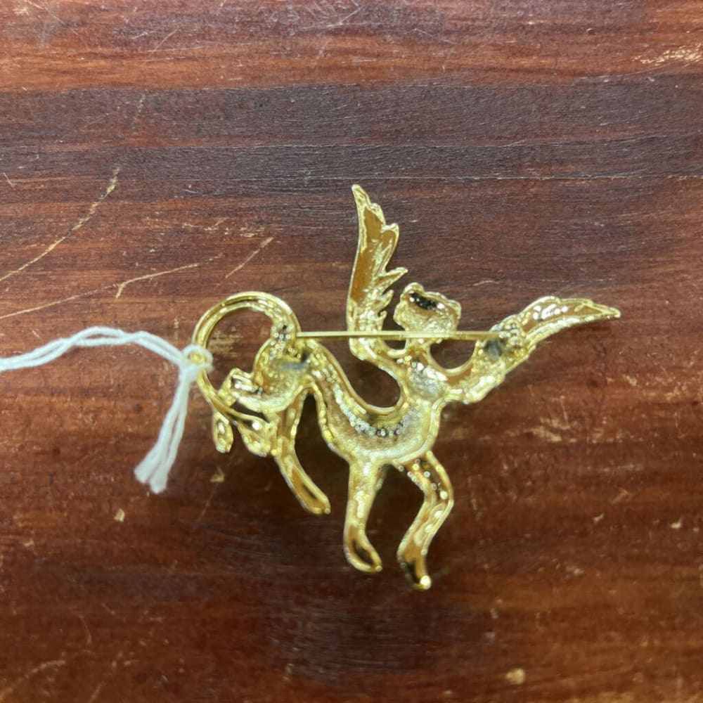 VINTAGE CENTAUR WITH WINGS BROOCH