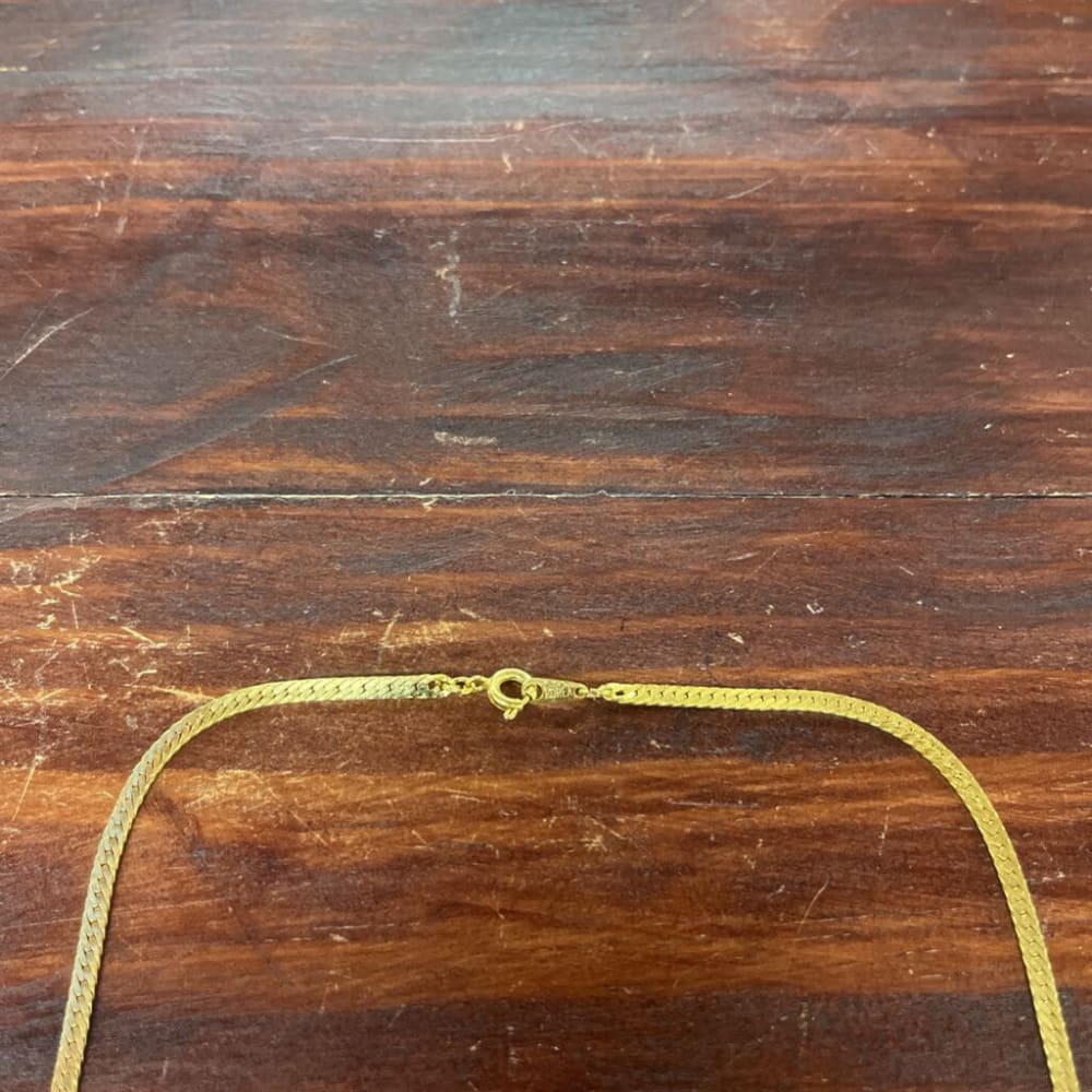 VINTAGE BLACK ENAMEL BIB NECKLACE