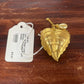 VINTAGE PEARL LEAF BROOCH PERFUME SCENT HOLDER