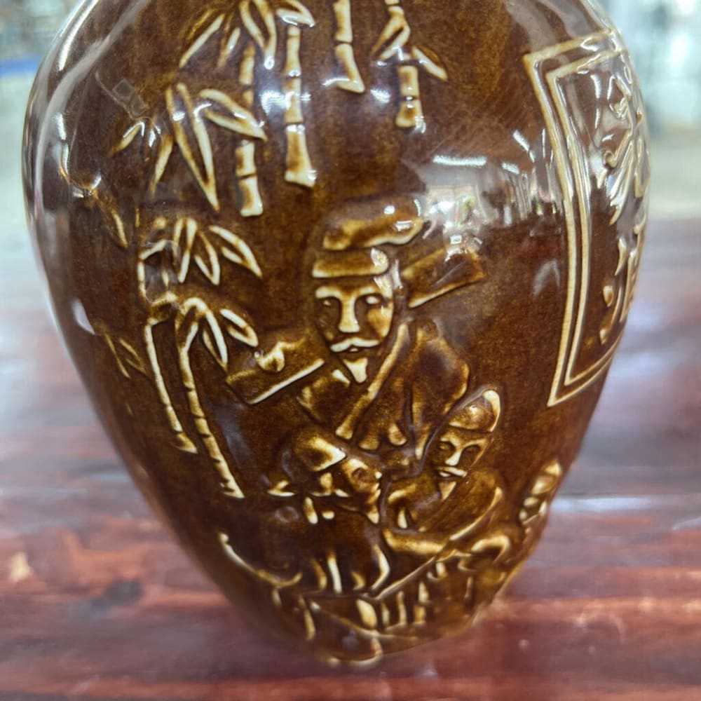 OLD JAPANESE RYUKU POTTERYART JUG/VASE